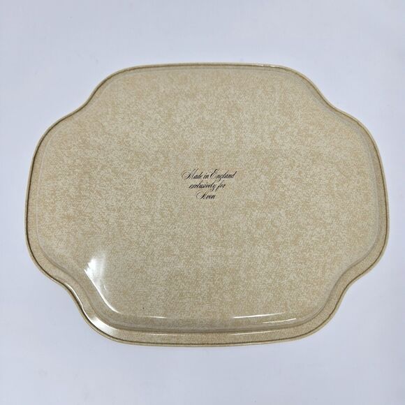 Avon The Vanity Collection 1982 Metal Floral Tray New in Box Beige Pink Roses - Picture 7 of 10